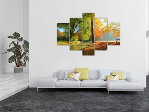 Tablou - Peisaj liniștit de toamnă (150x105 cm)