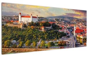 Tablou - Panorama bratislavei, Slovacia (120x50 cm)