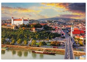 Tablou - Panorama bratislavei, Slovacia (90x60 cm)