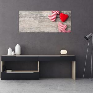 Tablou - Inimioare (120x50 cm)