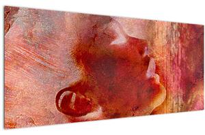 Tablou - Profilul feței feminine (120x50 cm)