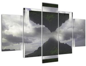Tablou - Munții din Islanda, colaj geometric (150x105 cm)