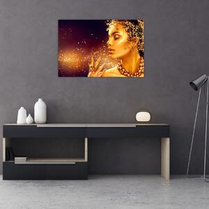 Tablou - Regina de aur (90x60 cm)