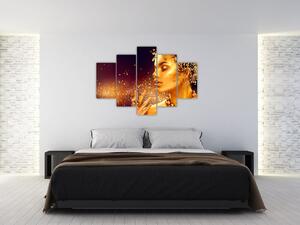 Tablou - Regina de aur (150x105 cm)