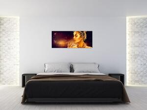 Tablou - Regina de aur (120x50 cm)