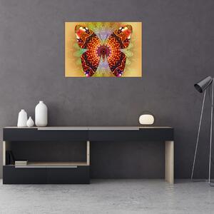 Tablou - Fluture etno (70x50 cm)