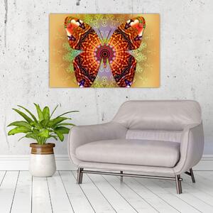Tablou - Fluture etno (90x60 cm)