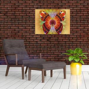 Tablou - Fluture etno (70x50 cm)