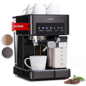 Klarstein Arabica Comfort, aparat de cafea espresso, 1350W, 20 bar, 1,8 l, suprafață de control tactil