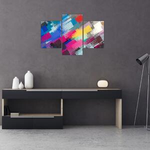 Tablou - Dungi colorate cu pensula (90x60 cm)