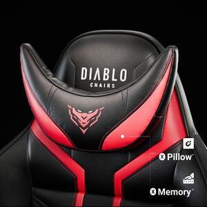Scaun de gaming Diablo X-Ray 2.0 Normal Size: negru-roșu