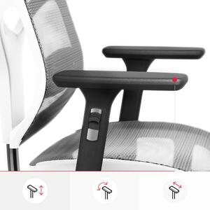 Scaun ergonomic DIABLO V-BASIC: alb-gri Diablochairs