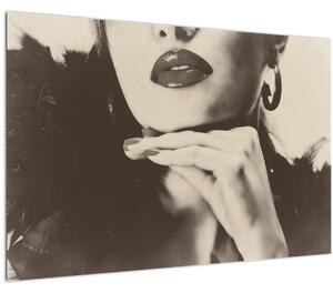Tablou - Vintage, poza unei femei (90x60 cm)