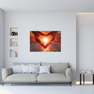 Tablou - Soare în inimă (90x60 cm)