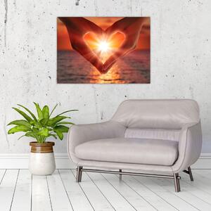 Tablou - Soare în inimă (70x50 cm)
