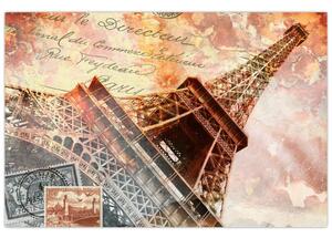 Tablou - Turnul Eiffel în stil vintage (90x60 cm)