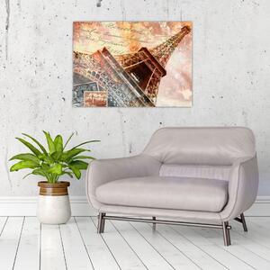 Tablou - Turnul Eiffel în stil vintage (70x50 cm)