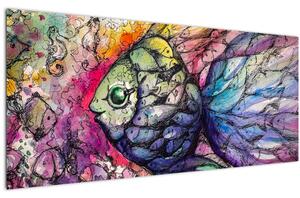 Tablou - Peștișorul colorat (120x50 cm)