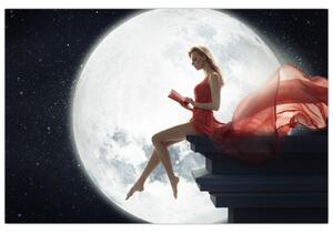 Tablou - Femeia sub clar de lună (90x60 cm)