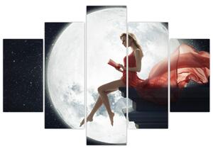 Tablou - Femeia sub clar de lună (150x105 cm)