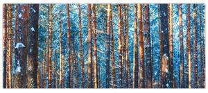 Tablou - Pădurea iarna (120x50 cm)