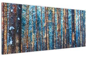 Tablou - Pădurea iarna (120x50 cm)