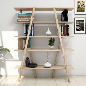 Bibliotecă din lemn de pin 120x148 cm Perla - Kalune Design