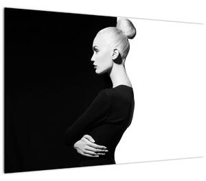 Tablou - O femeie à la yin și yang (90x60 cm)
