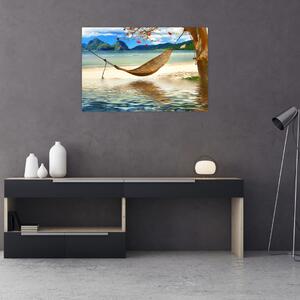 Tablou - Relax la plajă (90x60 cm)