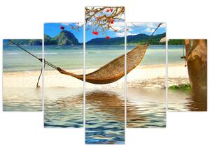 Tablou - Relax la plajă (150x105 cm)