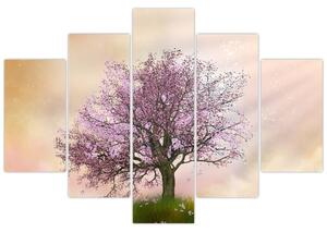 Tablou - Copacul înflorit în deal (150x105 cm)