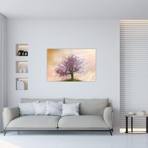 Tablou - Copacul înflorit în deal (90x60 cm)