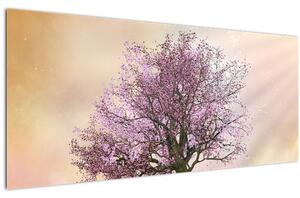 Tablou - Copacul înflorit în deal (120x50 cm)