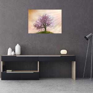 Tablou - Copacul înflorit în deal (70x50 cm)