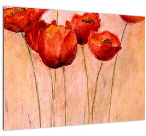 Tablou - Lalele roșii (70x50 cm)