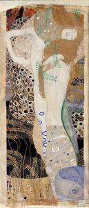 Klimt, Gustav - Artă imprimată Water Serpents I, (21.5 x 50 cm)