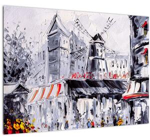 Tablou - Strada din Paris, pictură în ulei (70x50 cm)