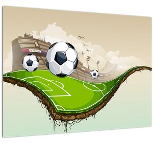 Tablou - Teren de fotbal (70x50 cm)