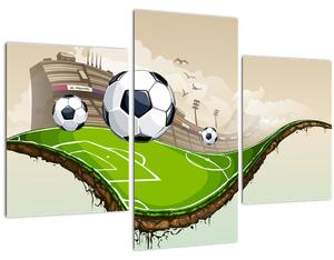 Tablou - Teren de fotbal (90x60 cm)