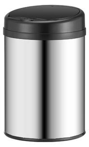 Coș de gunoi rotund cu senzor - 30 L - argintiu