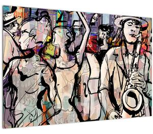 Tablou - Seara de jazz (90x60 cm)