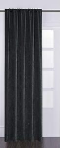 Draperie cu rejansă Velvet negru 140x280 cm