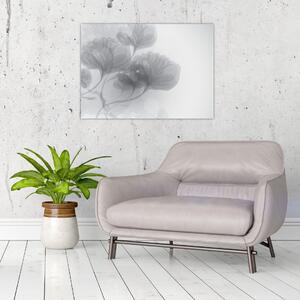 Tablou - Flori în nuanțe gri (70x50 cm)