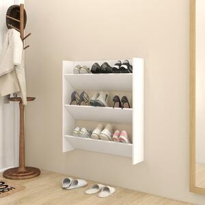 Pantofar de perete, alb, 80x18x90 cm, PAL