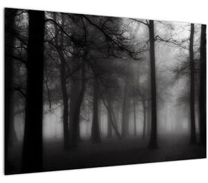 Tablou - Pădure în ceață (90x60 cm)