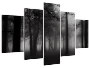 Tablou - Pădure în ceață (150x105 cm)