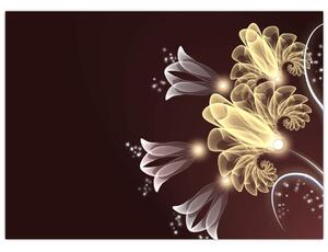 Tablou - Flori strălucitoare (70x50 cm)
