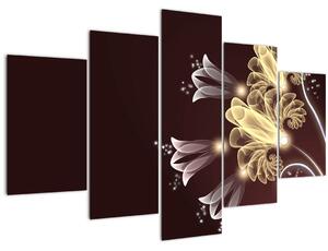 Tablou - Flori strălucitoare (150x105 cm)