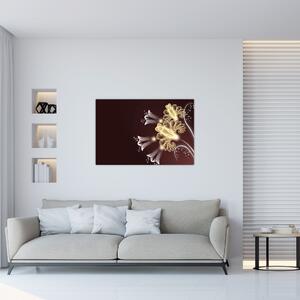Tablou - Flori strălucitoare (90x60 cm)