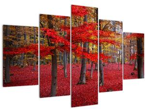 Tablou - Pădurea roșie (150x105 cm)